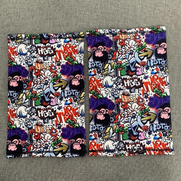 2 New! Gaiter Mask Face Cloth Mask Scarf Cover Up Graffiti Hip Hop Print - Picture 2 of 11